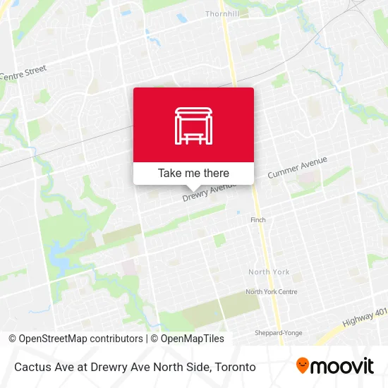 Cactus Ave at Drewry Ave North Side map