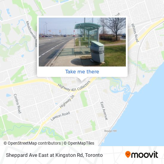 Sheppard Ave East at Kingston Rd map