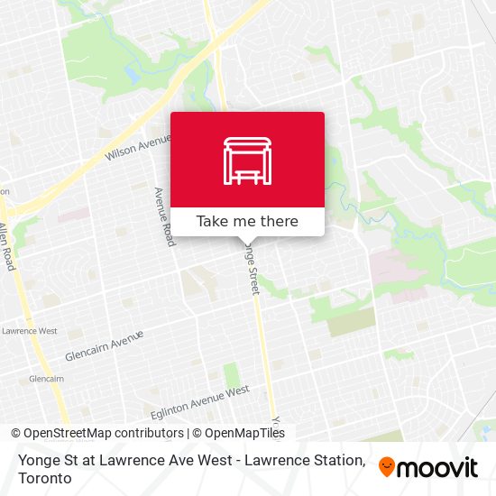 Yonge St at Lawrence Ave West - Lawrence Station map