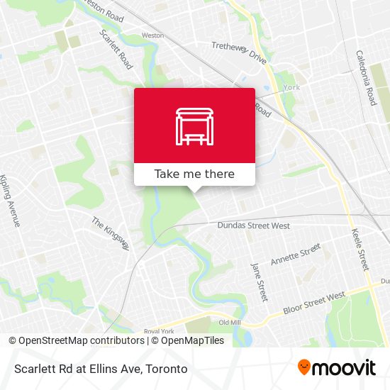 Scarlett Rd at Ellins Ave map