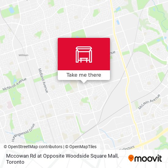 Mccowan Rd at Opposite Woodside Square Mall map