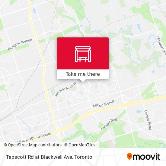 Tapscott Rd at Blackwell Ave plan