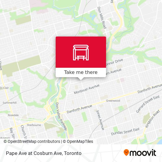 Pape Ave at Cosburn Ave plan