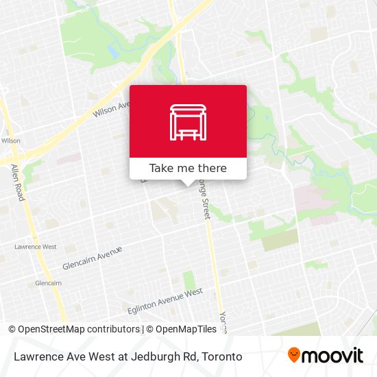 Lawrence Ave West at Jedburgh Rd plan