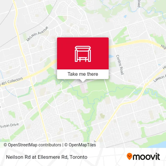 Neilson Rd at Ellesmere Rd map