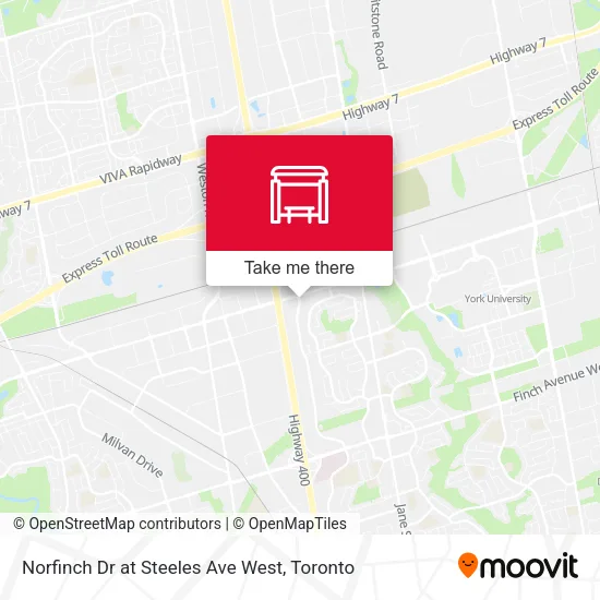 Norfinch Dr at Steeles Ave West map