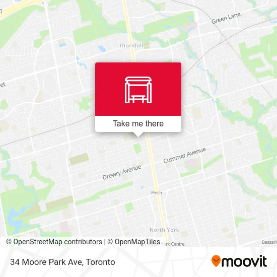 34 Moore Park Ave map