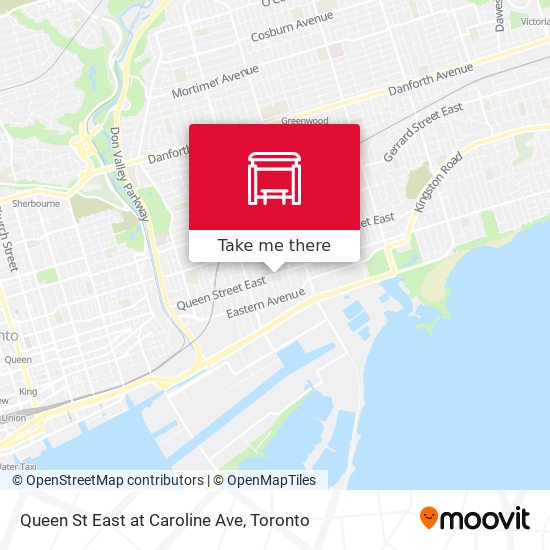 Queen St East at Caroline Ave map