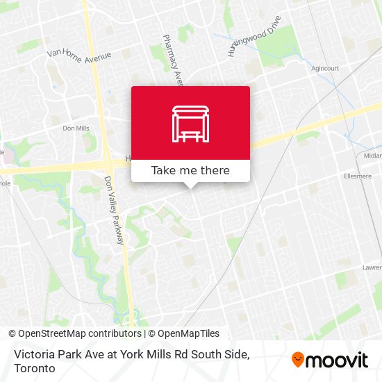 Victoria Park Ave at York Mills Rd South Side plan