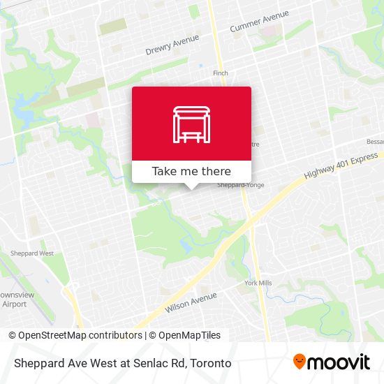 Sheppard Ave West at Senlac Rd plan