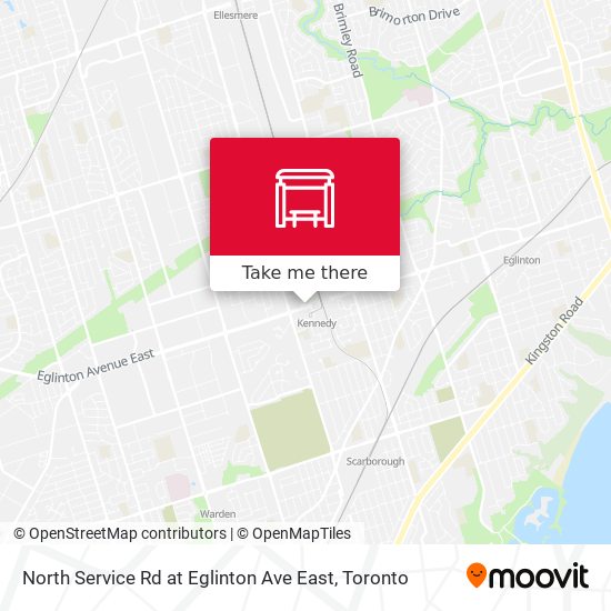 North Service Rd at Eglinton Ave East plan