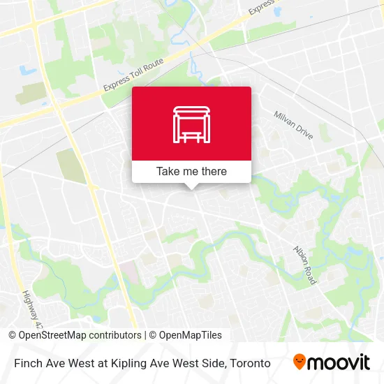 Finch Ave West at Kipling Ave West Side plan