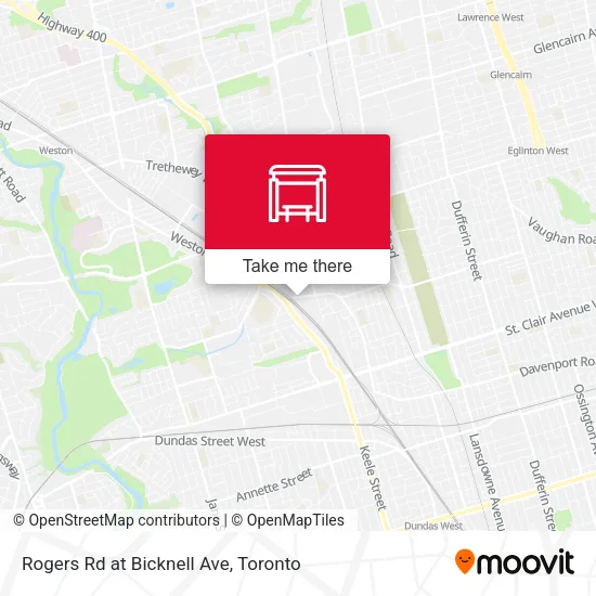 Rogers Rd at Bicknell Ave map