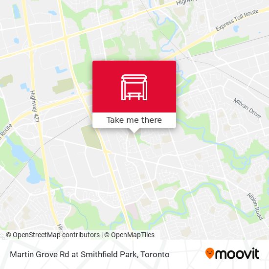 Martin Grove Rd at Smithfield Park plan