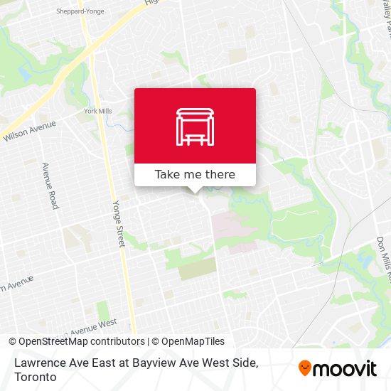 Lawrence Ave East at Bayview Ave West Side plan