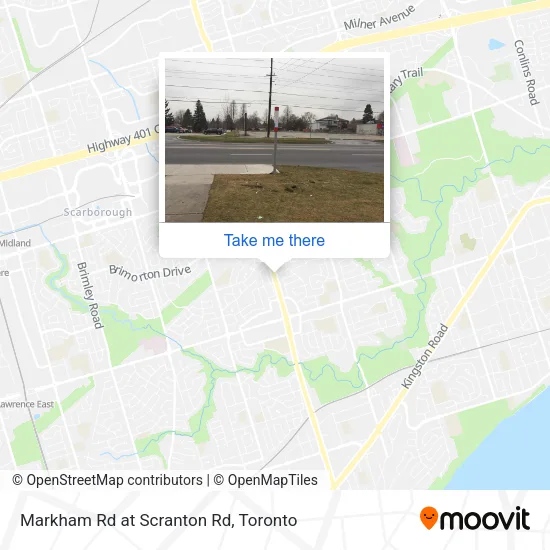Markham Rd at Scranton Rd map