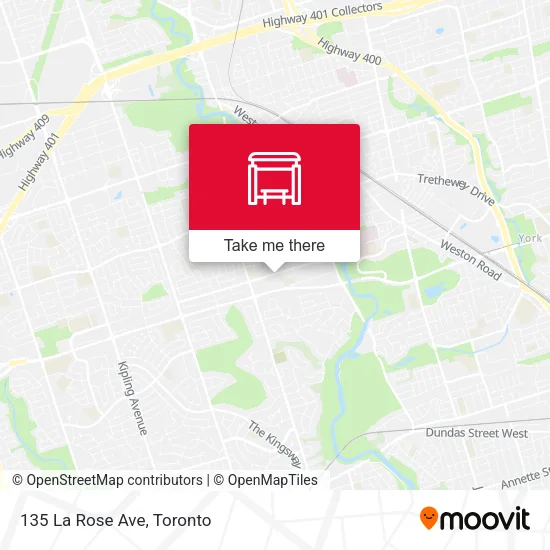 135 La Rose Ave map