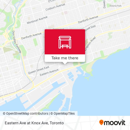 Eastern Ave at Knox Ave map