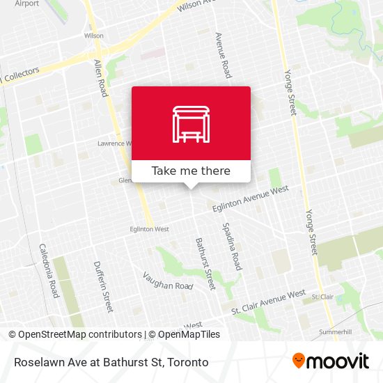 Roselawn Ave at Bathurst St plan