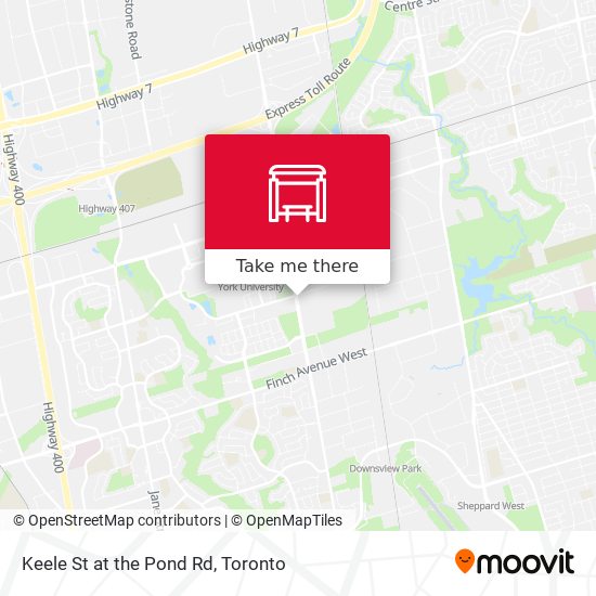 Keele St at the Pond Rd plan