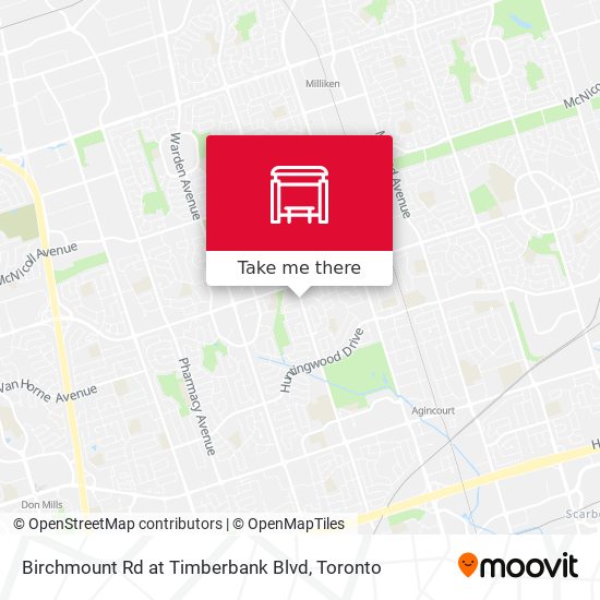 Birchmount Rd at Timberbank Blvd plan