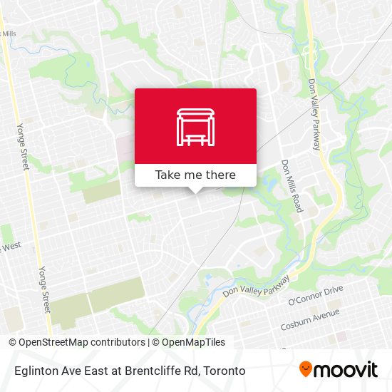 Eglinton Ave East at Brentcliffe Rd map