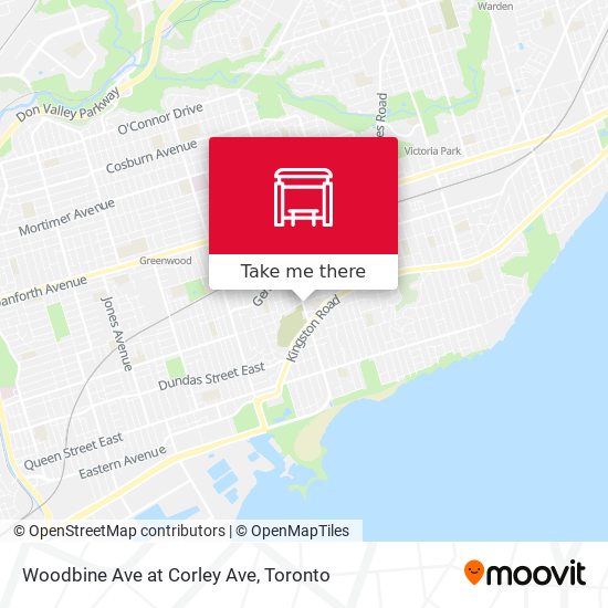 Woodbine Ave at Corley Ave map