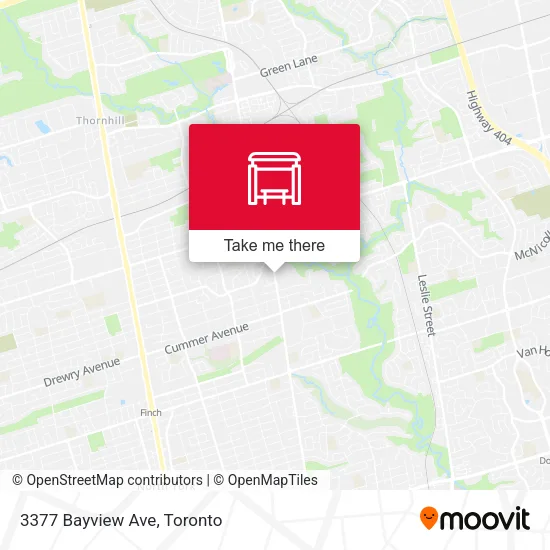 3377 Bayview Ave map