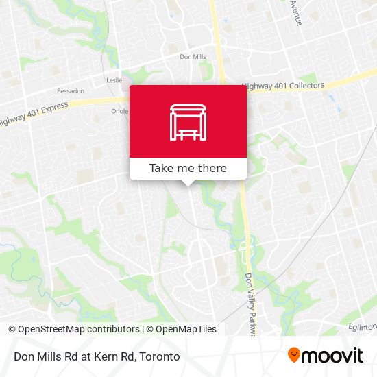 Don Mills Rd at Kern Rd map