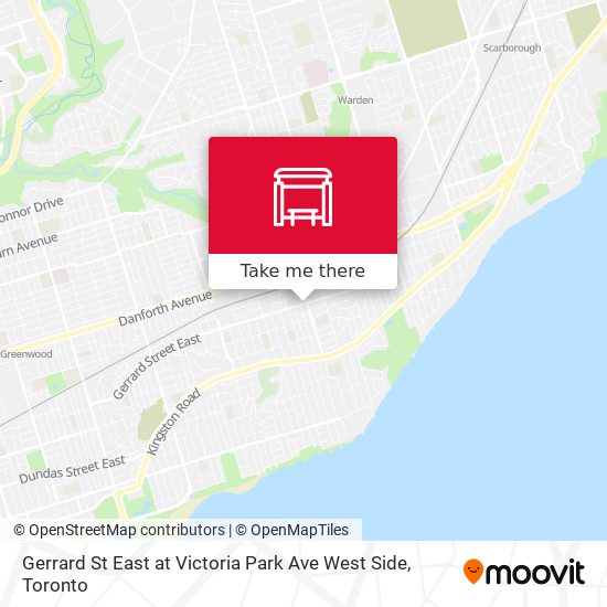 Gerrard St East at Victoria Park Ave West Side plan