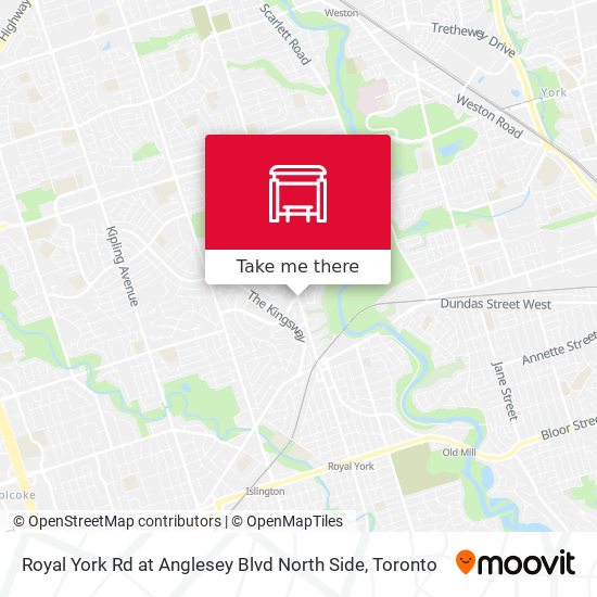 Royal York Rd at Anglesey Blvd North Side map