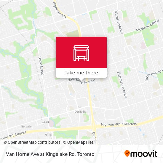 Van Horne Ave at Kingslake Rd map