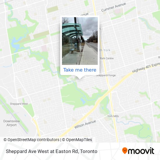 Sheppard Ave West at Easton Rd map