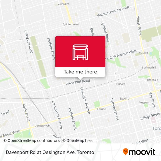 Davenport Rd at Ossington Ave plan