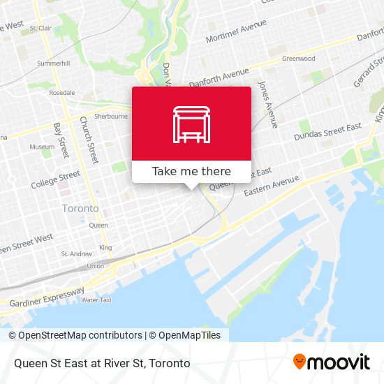 Queen St East at River St plan