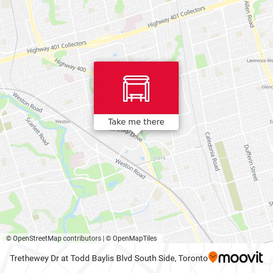 Trethewey Dr at Todd Baylis Blvd South Side map