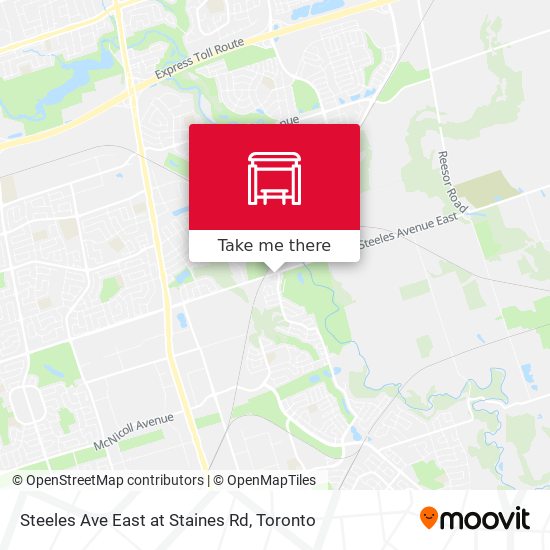 Steeles Ave East at Staines Rd map