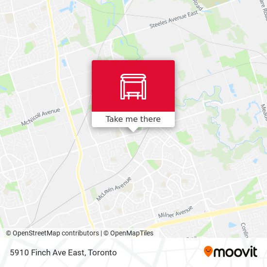 5910 Finch Ave East map