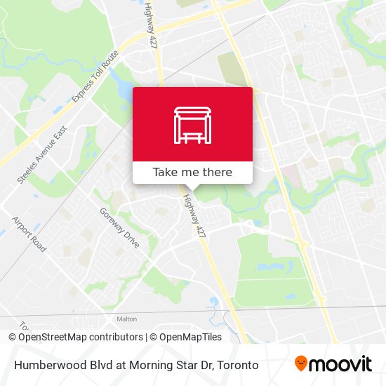 Humberwood Blvd at Morning Star Dr map