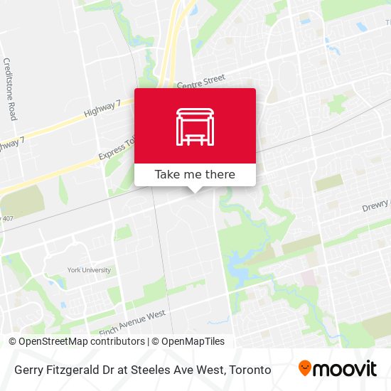 Gerry Fitzgerald Dr at Steeles Ave West map