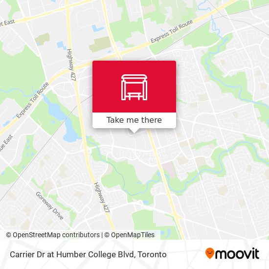 Carrier Dr at Humber College Blvd map