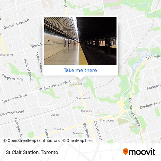 St Clair Station map