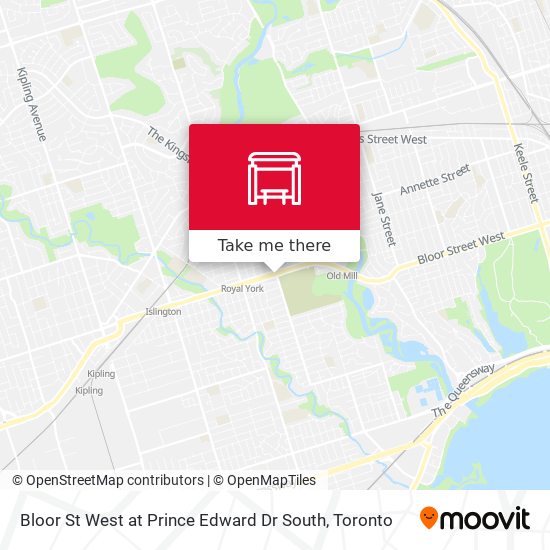 Bloor St West at Prince Edward Dr South plan