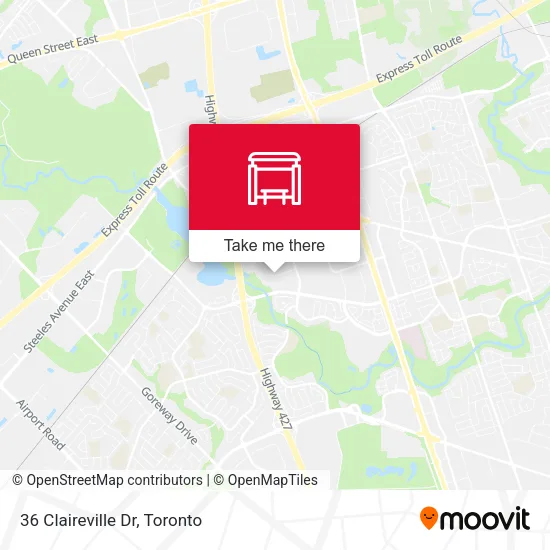 36 Claireville Dr map