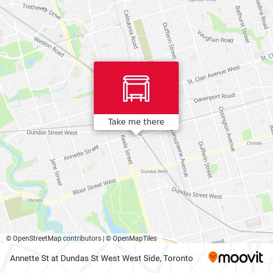 Annette St at Dundas St West West Side plan