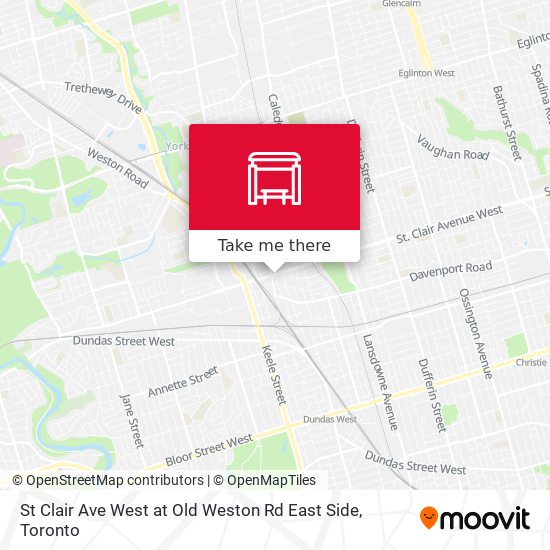 St Clair Ave West at Old Weston Rd East Side plan