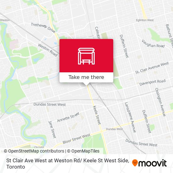 St Clair Ave West at Weston Rd/ Keele St West Side plan