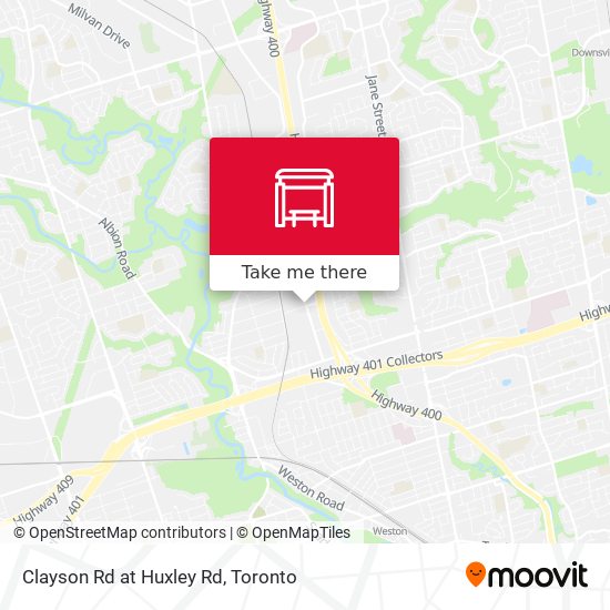 Clayson Rd at Huxley Rd map