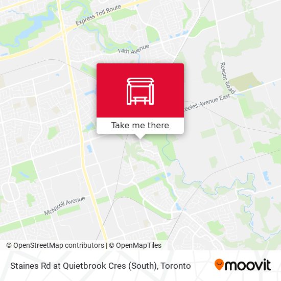 Staines Rd at Quietbrook Cres (South) map