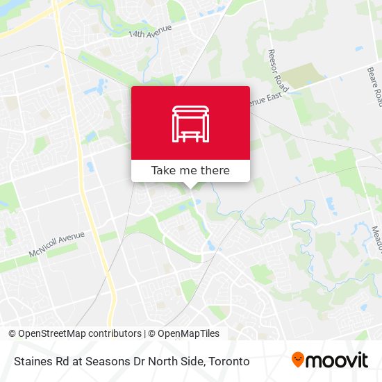 Staines Rd at Seasons Dr North Side map